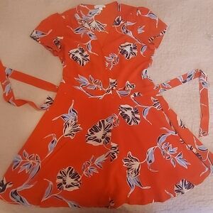 Yumi Kim Red Floral Casual Dress